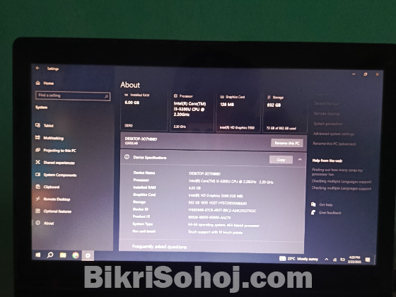 Asus Laptop with touch screen